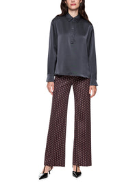 Marc Cain Classic style blouse ‘Rethink Together’ in Periscope AC 51.04 W64 - Pre Order June Delivery