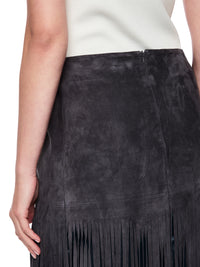 Marc Cain Midi leather skirt ‘Rethink Together’ in Periscope AC 71.15 L02 - Pre Order June Delivery