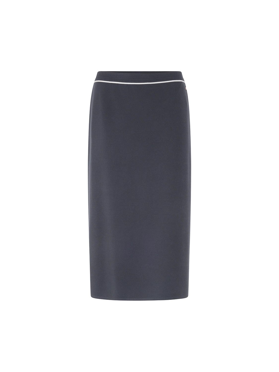 Marc Cain Rethink Together fine knit midi skirt in Periscope AC 71.19 M11 - Pre Order June Delivery