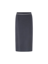 Marc Cain Rethink Together fine knit midi skirt in Periscope AC 71.19 M11 - Pre Order June Delivery