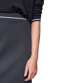 Marc Cain Rethink Together fine knit midi skirt in Periscope AC 71.19 M11 - Pre Order June Delivery