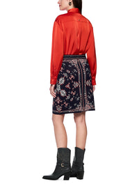 Marc Cain Rethink Together skirt in Navy AC 71.05 M01 - Pre Order June Delivery