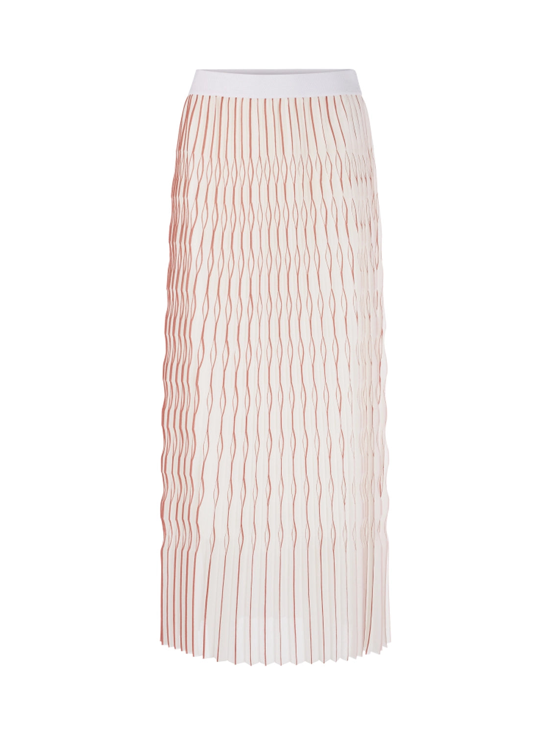 Marc Cain Maxi skirt with pleats in Etrscn Red AC 71.25 W76