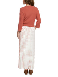 Marc Cain Maxi skirt with pleats in Etrscn Red AC 71.25 W76