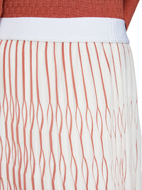 Marc Cain Maxi skirt with pleats in Etrscn Red AC 71.25 W76