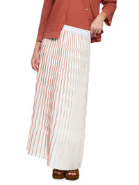 Marc Cain Maxi skirt with pleats in Etrscn Red AC 71.25 W76