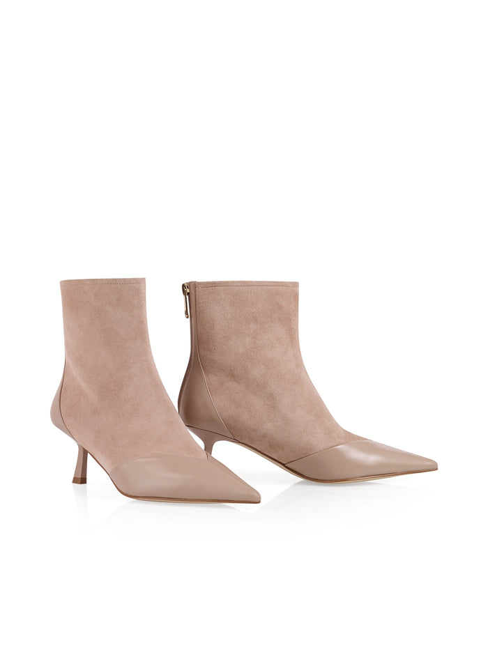 Marc Cain Elegant leather ankle boots in Warm Taupe AC SB.03 L09 - Pre-Order June Delivery