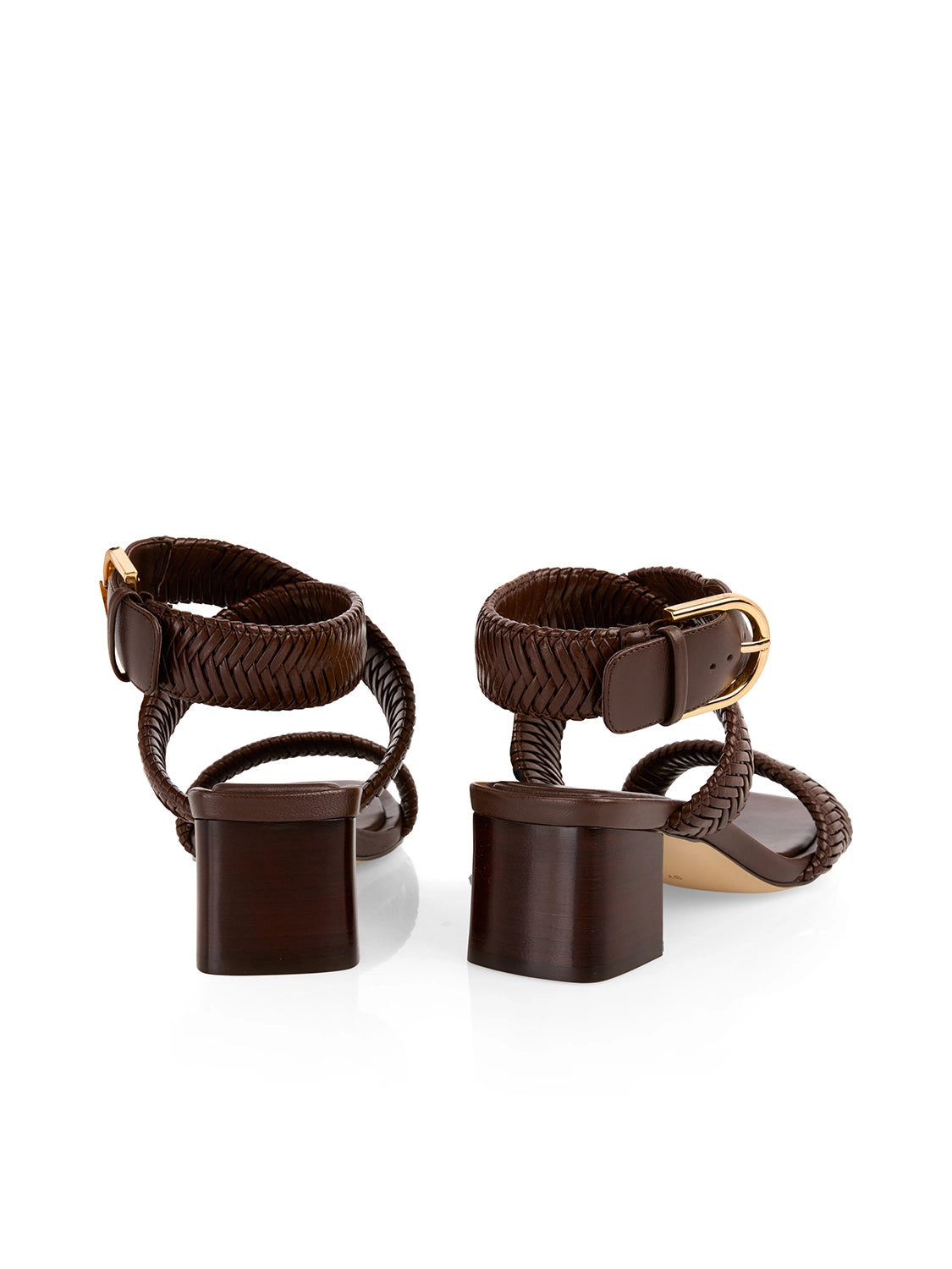 Marc Cain Handmade sandals in Dark Wood AC SG.02 L51