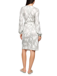 Marc Cain Long-sleeved wrap dress in Microchip AC 21.43 J37