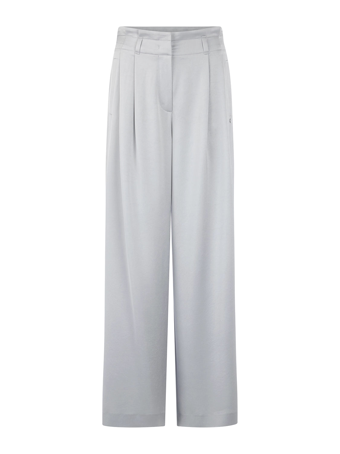 Marc Cain WICHTIA wide fit pleated trousers in Microchip AC 81.56 W46