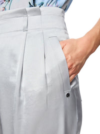 Marc Cain WICHTIA wide fit pleated trousers in Microchip AC 81.56 W46