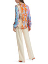 MarcCain Colourful silk blouse VC 51.08 W38