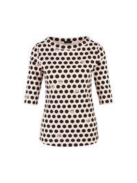 MarcCain Dotted Shirt With 3/4 Sleeves VC 48.45 J08