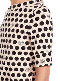MarcCain Dotted Shirt With 3/4 Sleeves VC 48.45 J08