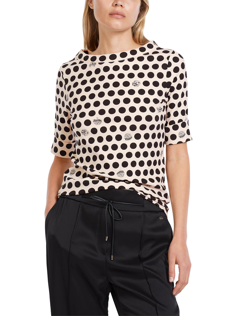 MarcCain Dotted Shirt With 3/4 Sleeves VC 48.45 J08