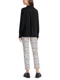 MarcCain Classic Shirt blouse with V-neck VC 51.26 W08