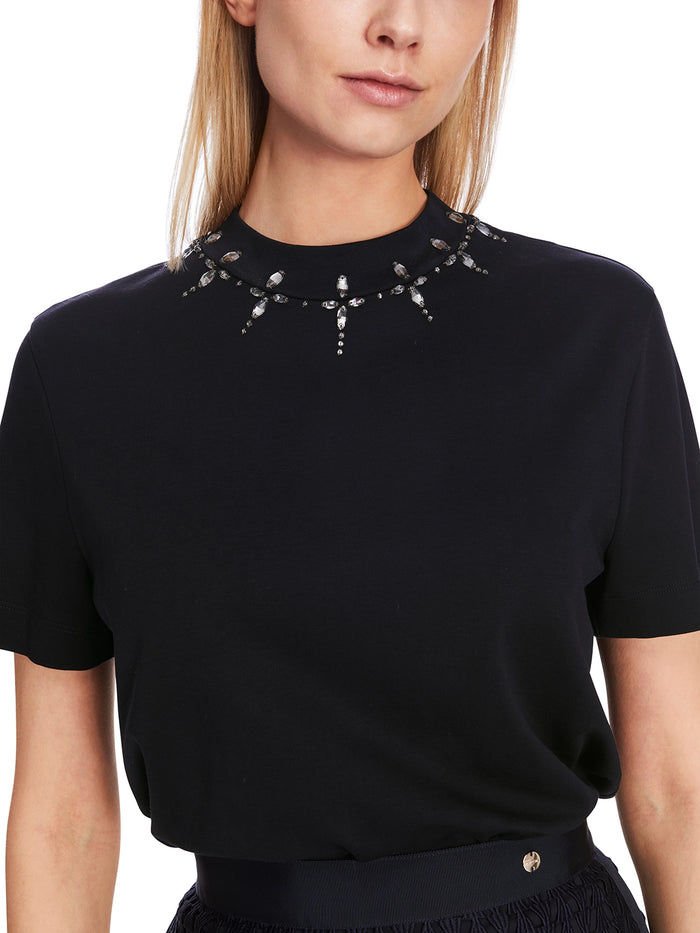 MarcCain T-shirt with rhinestone details XC 48.16 J13