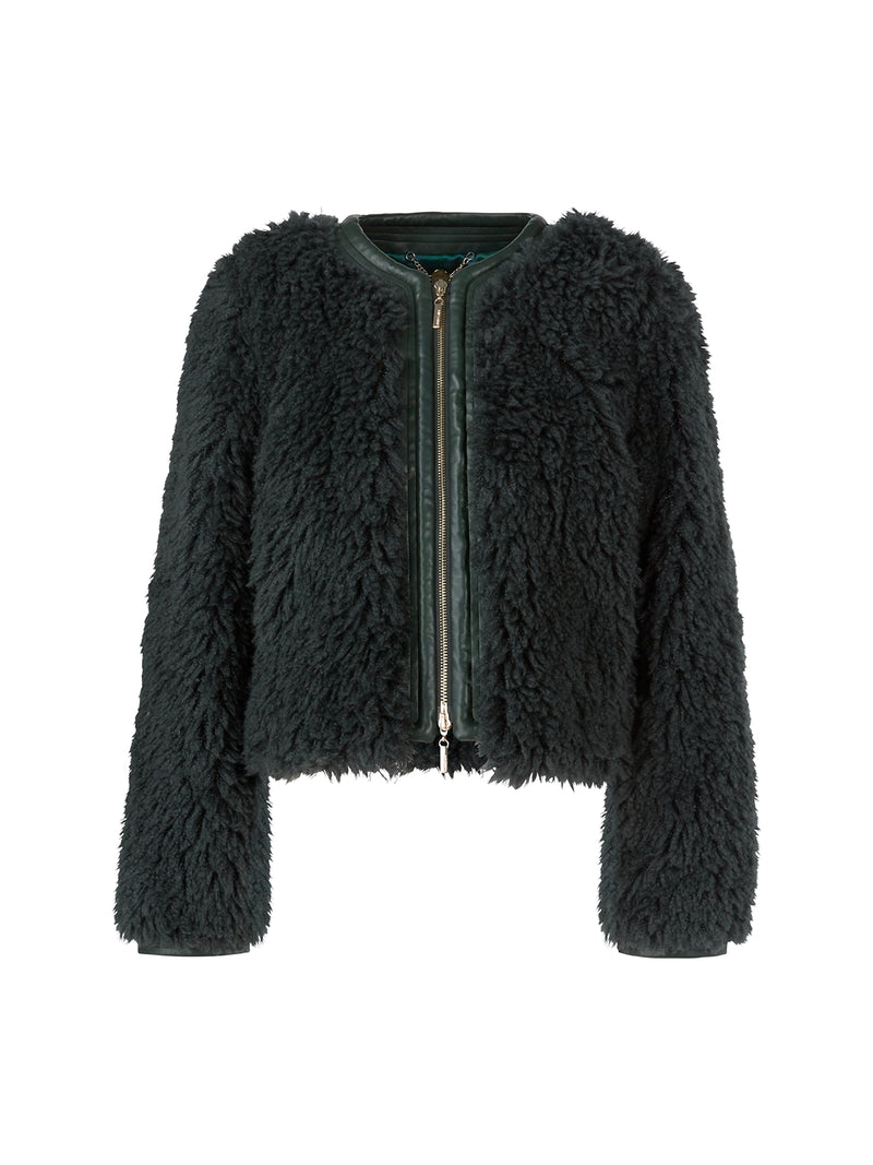 MarcCain Outdoor jacket in fun fur XC 12.01 W63