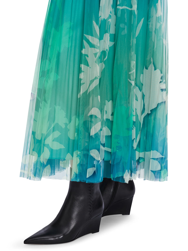 MarcCain Printed Mesh Long Skirt XC 71.07 W34