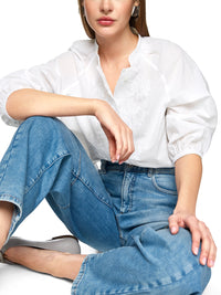 Marc Cain Boho blouse with embroidery ZC 51.19 W53 - Pre-Order November Delivery