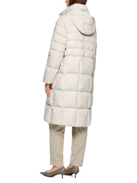 Marc Cain Quilted down coat with hood in Smoke ZC 11.13 W68