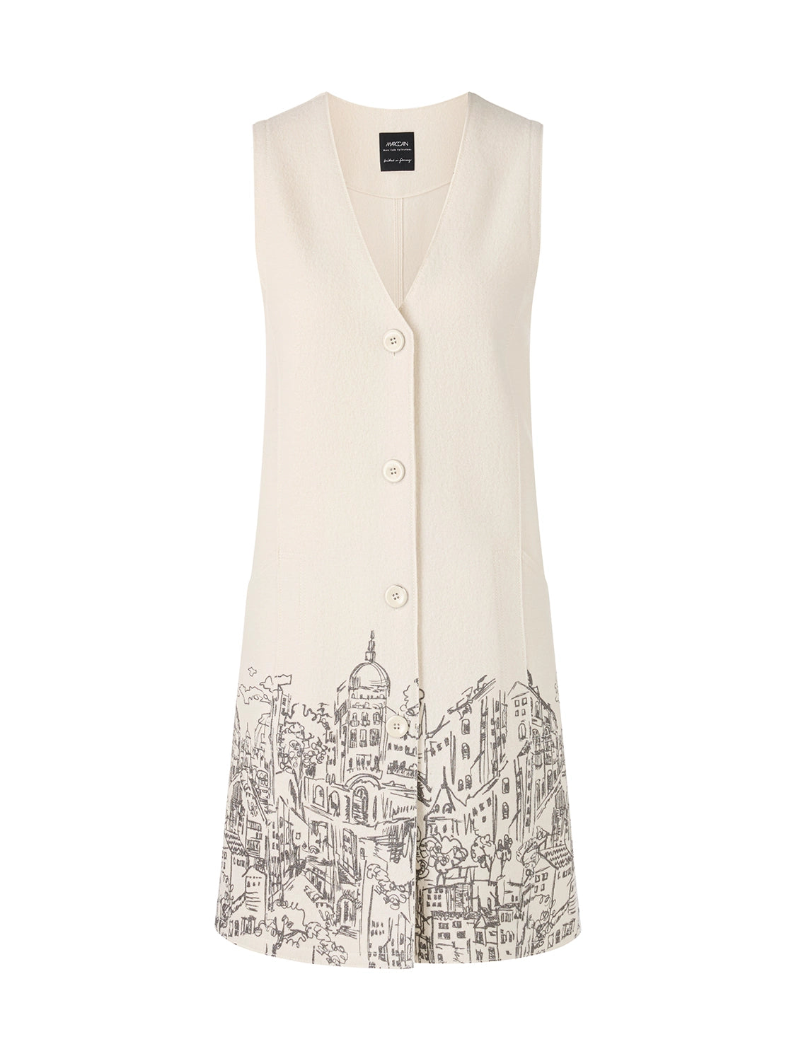 Marc Cain Knitted in Germany boiled wool dress in Smoke ZC 21.29 J29