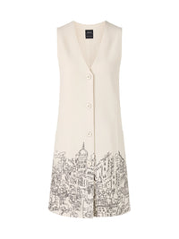 Marc Cain Knitted in Germany boiled wool dress in Smoke ZC 21.29 J29