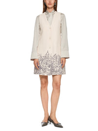 Marc Cain Knitted in Germany boiled wool dress in Smoke ZC 21.29 J29