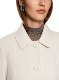 Marc Cain Knitted in Germany boiled wool coat in Smoke ZC 31.11 J29