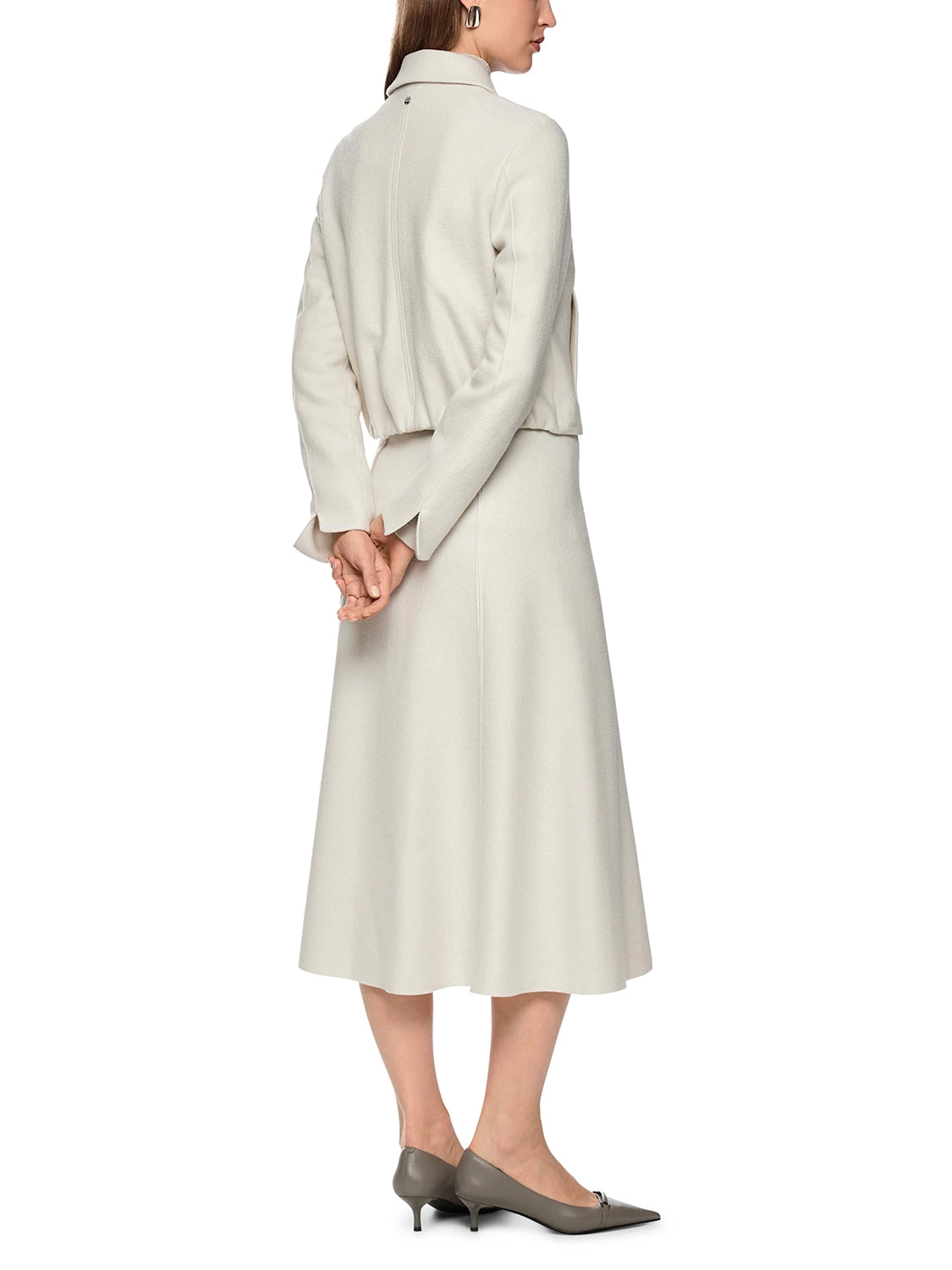 Marc Cain Knitted in Germany new wool jacket in Smoke ZC 31.12 J30