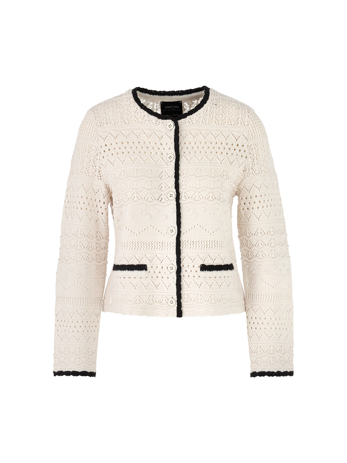 Marc Cain Knitted in Germany new wool cardigan in Smoke ZC 39.16 M45