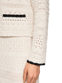 Marc Cain Knitted in Germany new wool cardigan in Smoke ZC 39.16 M45