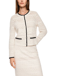 Marc Cain Knitted in Germany new wool cardigan in Smoke ZC 39.16 M45