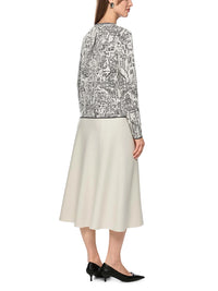 Marc Cain Knitted in Germany fine knit jumper in Smoke ZC 41.31 M38