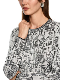 Marc Cain Knitted in Germany fine knit jumper in Smoke ZC 41.31 M38