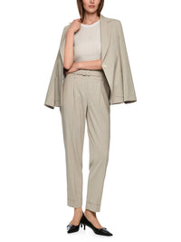 Marc Cain Knitted in Germany short-sleeved jumper in Smoke ZC 41.46 M49