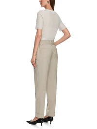 Marc Cain Knitted in Germany short-sleeved jumper in Smoke ZC 41.46 M49