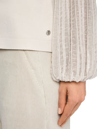 Marc Cain Knitted in Germany fine knit jumper in Smoke ZC 41.51 M49