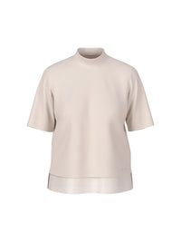 Marc Cain Shirt with silk trim in Smoke ZC 48.17 J15