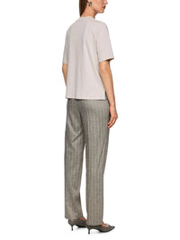 Marc Cain Shirt with silk trim in Smoke ZC 48.17 J15