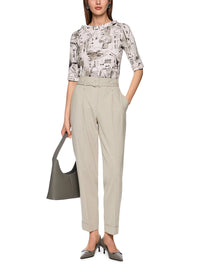 Marc Cain Shirt with CITY motif in Smoke ZC 48.45 J37