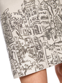 Marc Cain Knitted in Germany new wool skirt in Smoke ZC 71.18 J29