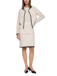 Marc Cain Knitted in Germany ajour skirt in Smoke ZC 71.27 M45