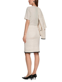 Marc Cain Knitted in Germany ajour skirt in Smoke ZC 71.27 M45