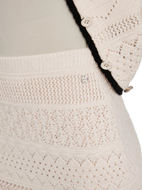 Marc Cain Knitted in Germany ajour skirt in Smoke ZC 71.27 M45