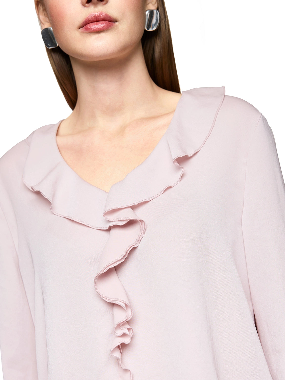 Marc Cain Rethink Together ruffled blouse ZC 51.08 W39 - Pre-Order November Delivery