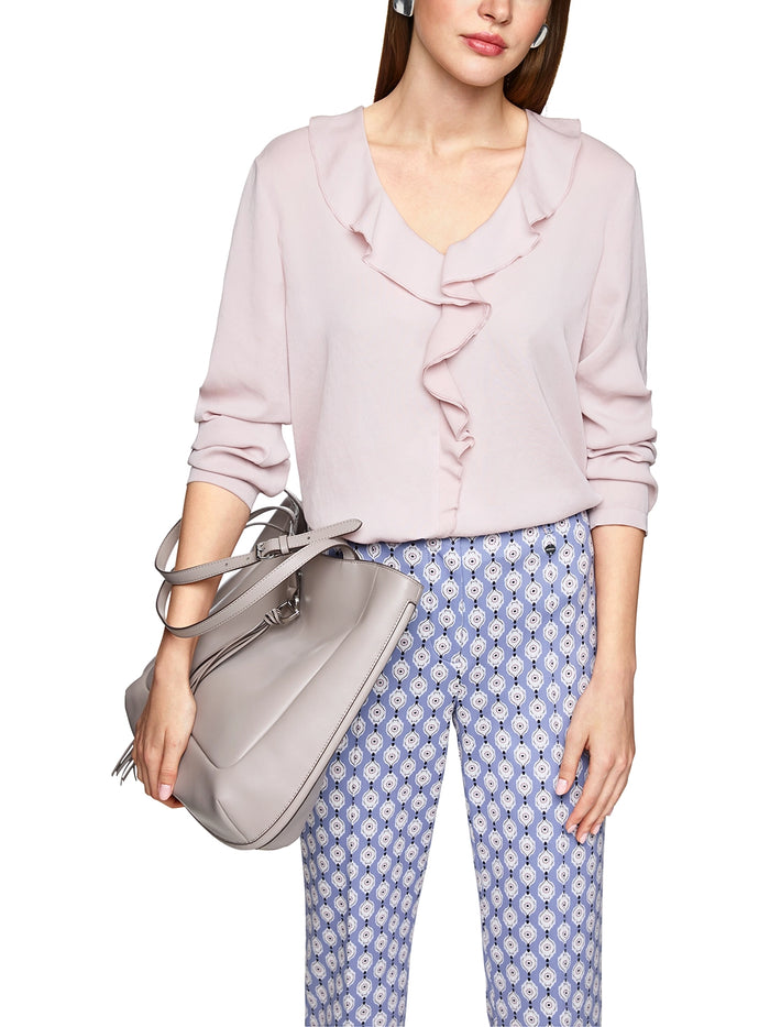 Marc Cain Rethink Together ruffled blouse ZC 51.08 W39 - Pre-Order November Delivery