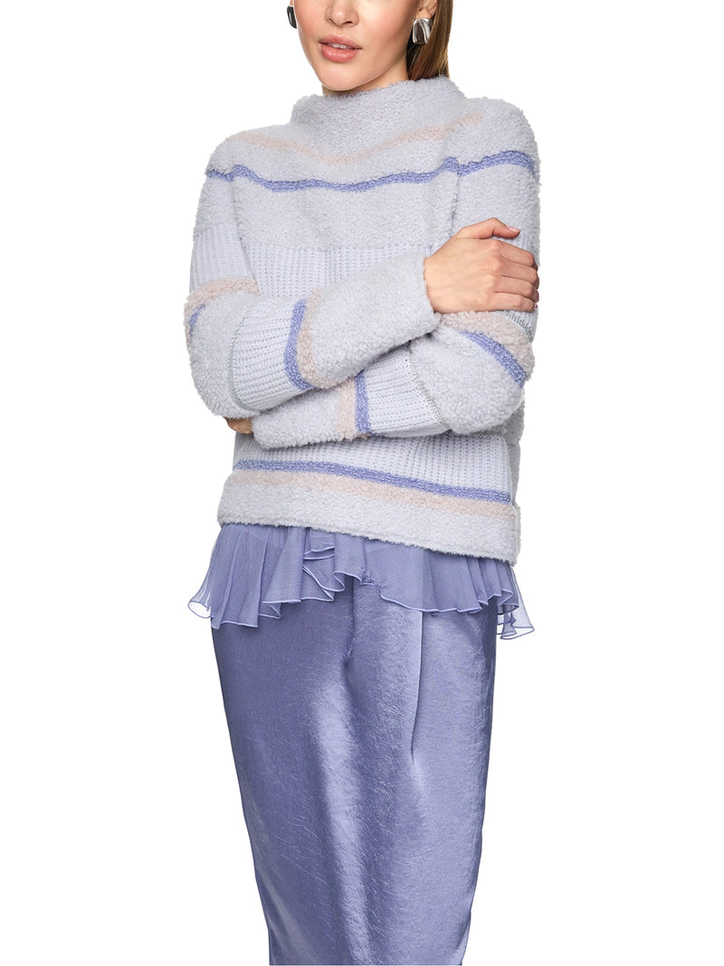 Marc Cain Knitted in Germany striped sweater ZC 41.14 M06 - Pre-Order November Delivery