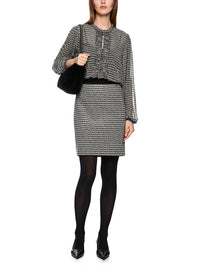 Marc Cain Semi-transparent blouse with ruffles ZC 51.22 W97