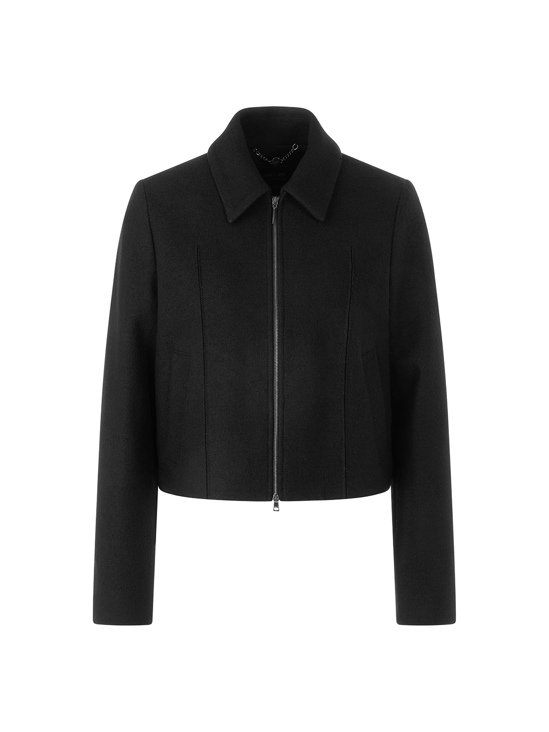 Marc Cain Knitted in Germany new wool jacket in Black ZC 31.12 J30